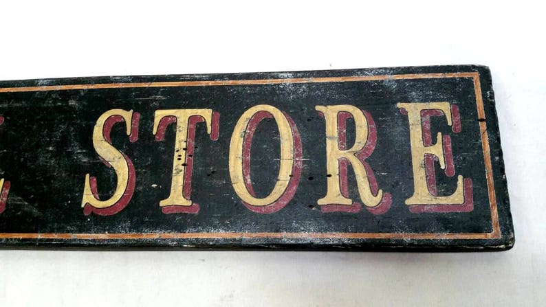 General Store Sign Antique Style Handmade Wood Decor image 3