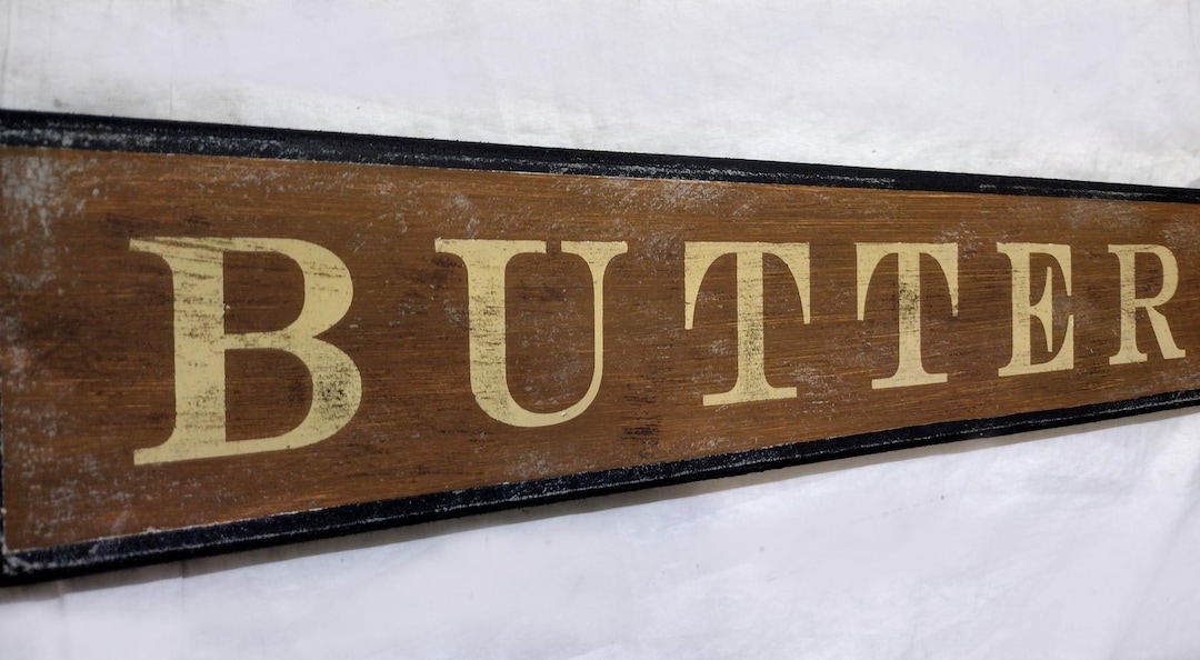 Buttery Sign - Handmade Wood - Etsy