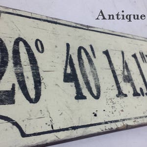 Personalized Latitude Longitude Wood Sign With Nautical Compass- Hand Crafted Custom Wooden Rustic Decor image 4