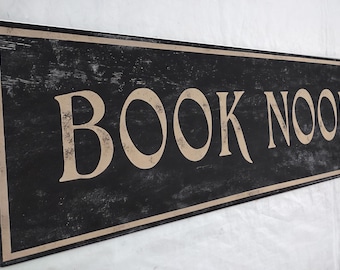 Book Nook Sign - Hand Crafted Wood Decor