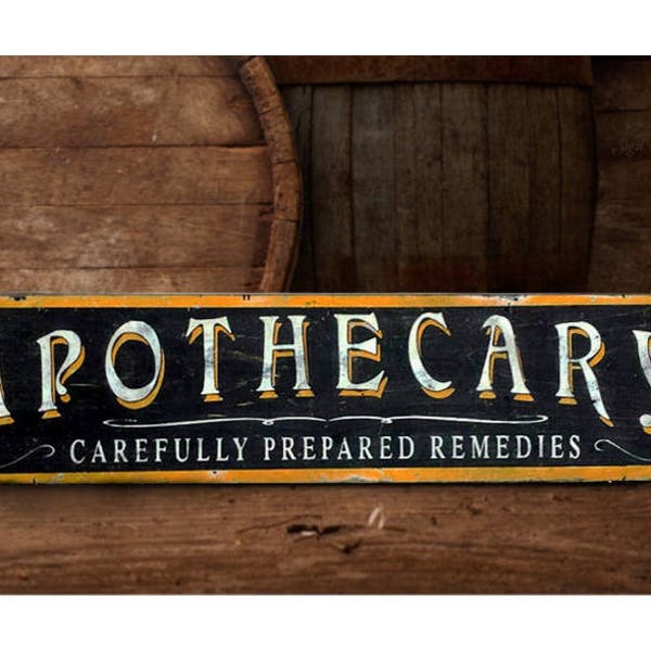 Apothecary Sign - Etsy