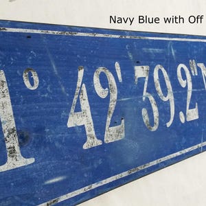 Personalized Latitude Longitude Wood Sign With Nautical Compass- Hand Crafted Custom Wooden Rustic Decor image 5