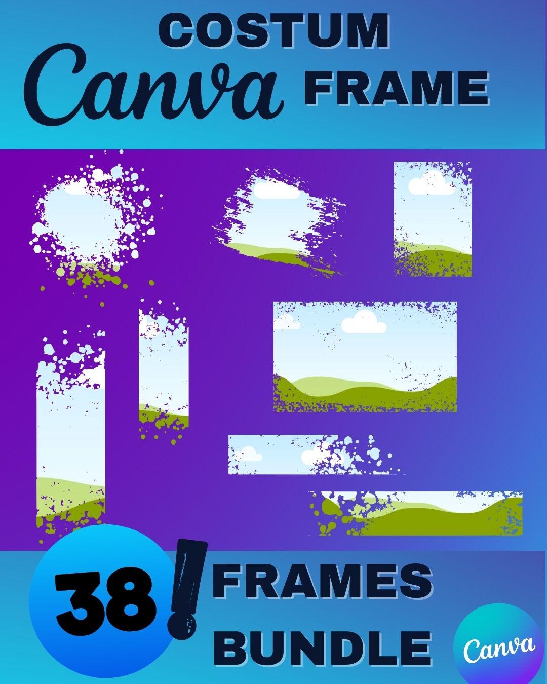 38 Canva Frames Distressed Edge Design, Templates, Drag & Drop, Photo ...