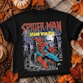 Web Hero Superhero City Swing Retro Vintage Design, Comic Book Style Brand New Day Graphic, Boys Kids Tshirt Sublimation Print PNG product logo