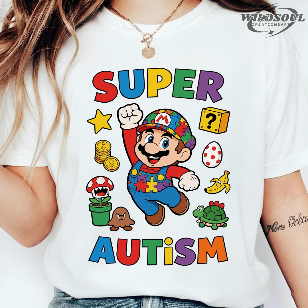 Super Autism Puzzle Gamer PNG, Autism Awareness Gaming Character PNG ...