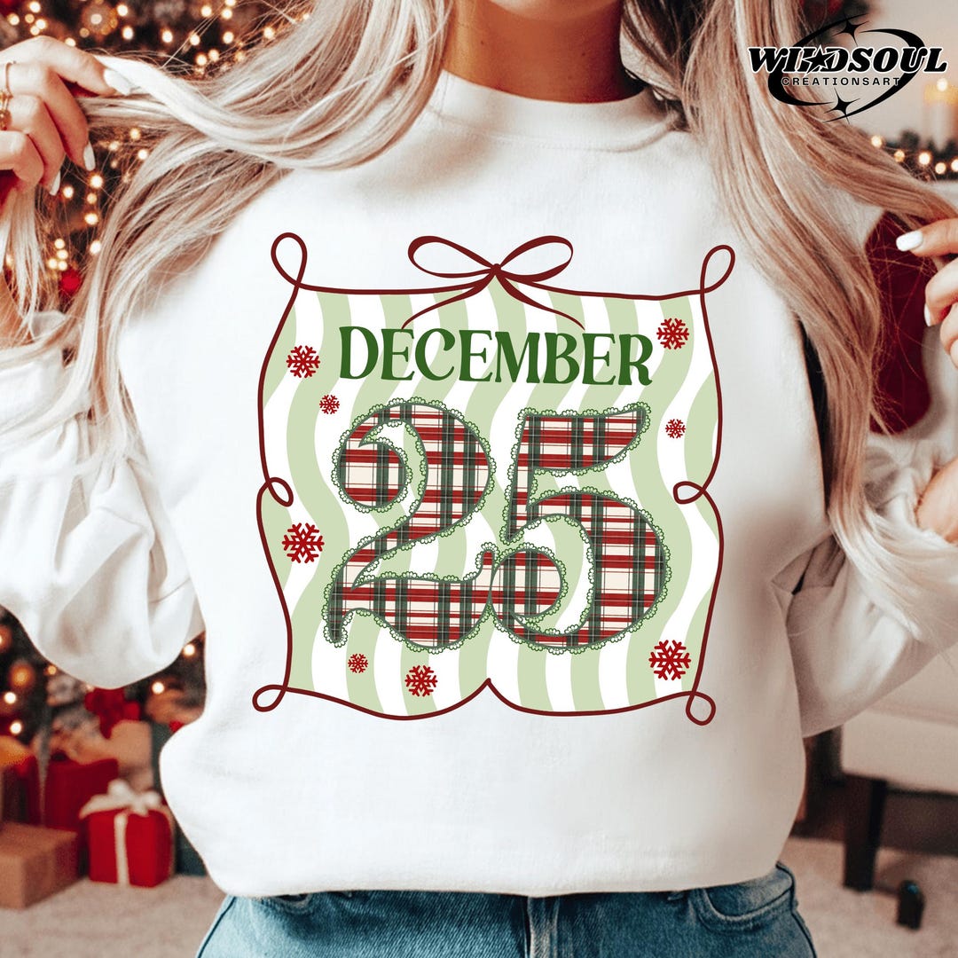 December 25 Png, Checkered Red Letters Png, Distressed Merry Christmas ...