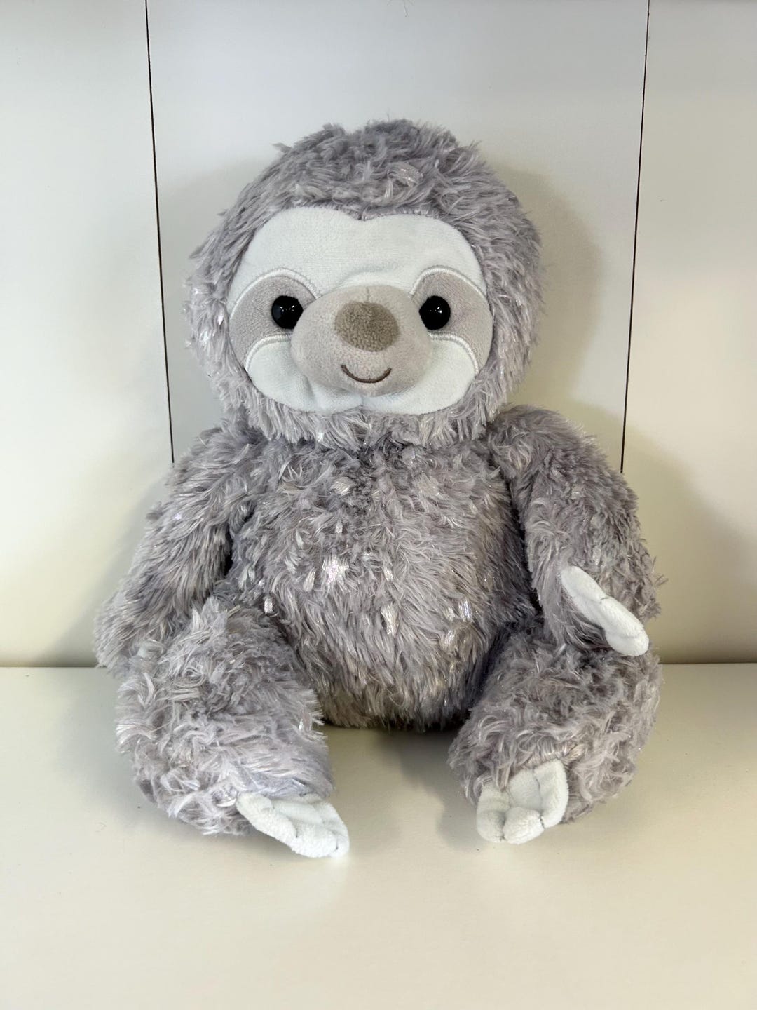 Kellytoy Iridescent Sparkly Star Gray Sloth Plush G1 - Etsy