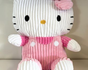 Sanrio Hello Kitty Plush Toy & Kids Backpack Pink Outfit Corduroy