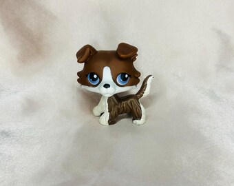 Littlest Pet Shop LPS – Chien Collie 893 – Crème Mocha – Rare Original