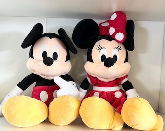 Disney Store Authentic Mickey and Minnie Mouse Plush Dolls