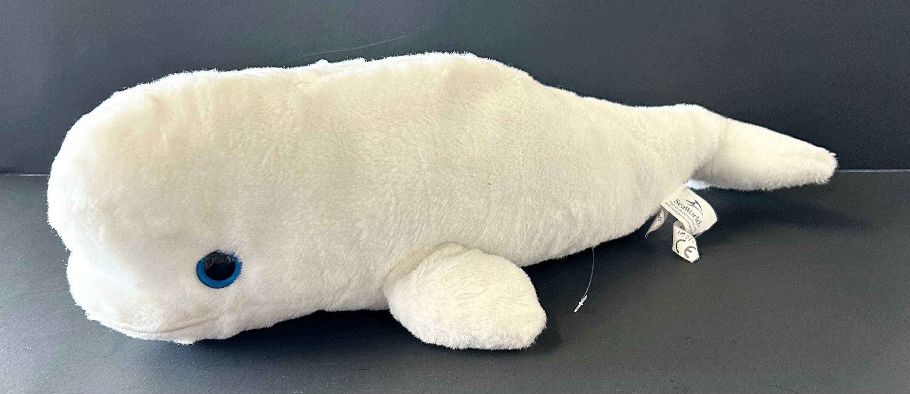 White Seaworld Plush Beluga Whale Toy G11 - Etsy