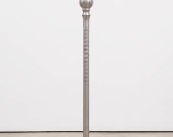 Bastón desmontable de aluminio con empuñadura esférica de 94 cm (plateado, dorado, negro)