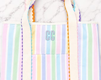 Bolsa de lona personalizada: presente monogramado para madrinhas, bolsa ideal para a praia.