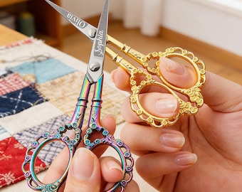Personalized Mini Embroidery Scissors,6 colors available,Engraved Sewing Scissors,Vintage Small Craft Scissors,Gift for Sewing Lovers