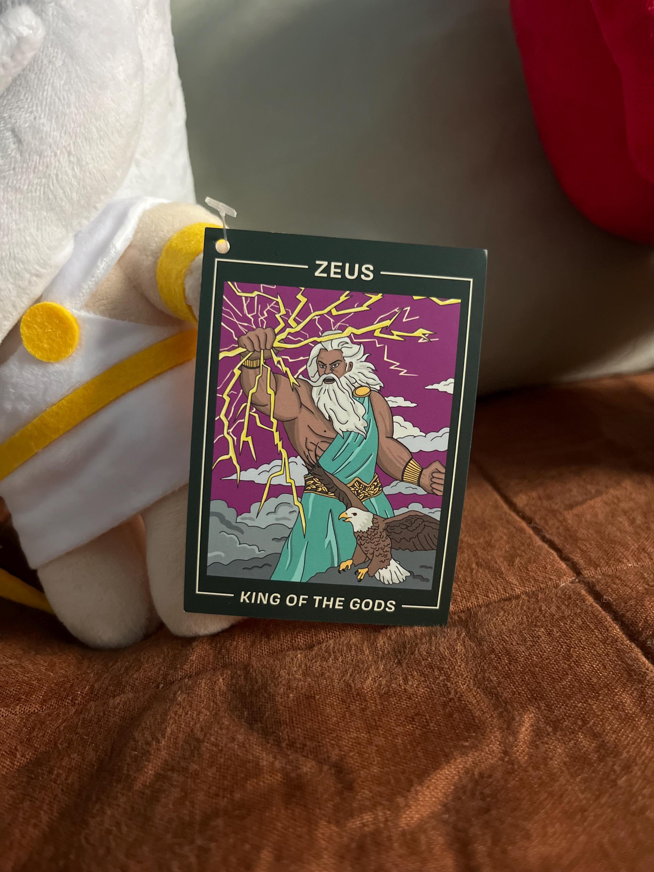 Zeus - King of the Gods Plushie (10in) Bespoke Plushie With