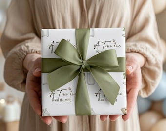 Papel de regalo para baby shower / Diseño de biberón Espresso Martini (¡Próximamente uno con forma de Tini!)