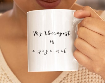 Funny Yoga Coffee Mug, Meditation Gift, Yoga Lover Mug