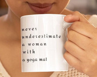 Yoga Coffee Mug, Yoga Lover Gift, Funny Yoga Cup