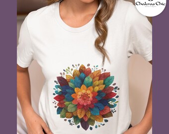 Mandala Yoga T-Shirt, Meditation Shirt, Yoga Lover Gift, Spiritual Shirt
