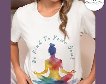 Yogaälskare-t-shirt, meditationströja, självvårdsgåva, yogainstruktörsgåva, självkärlekströja
