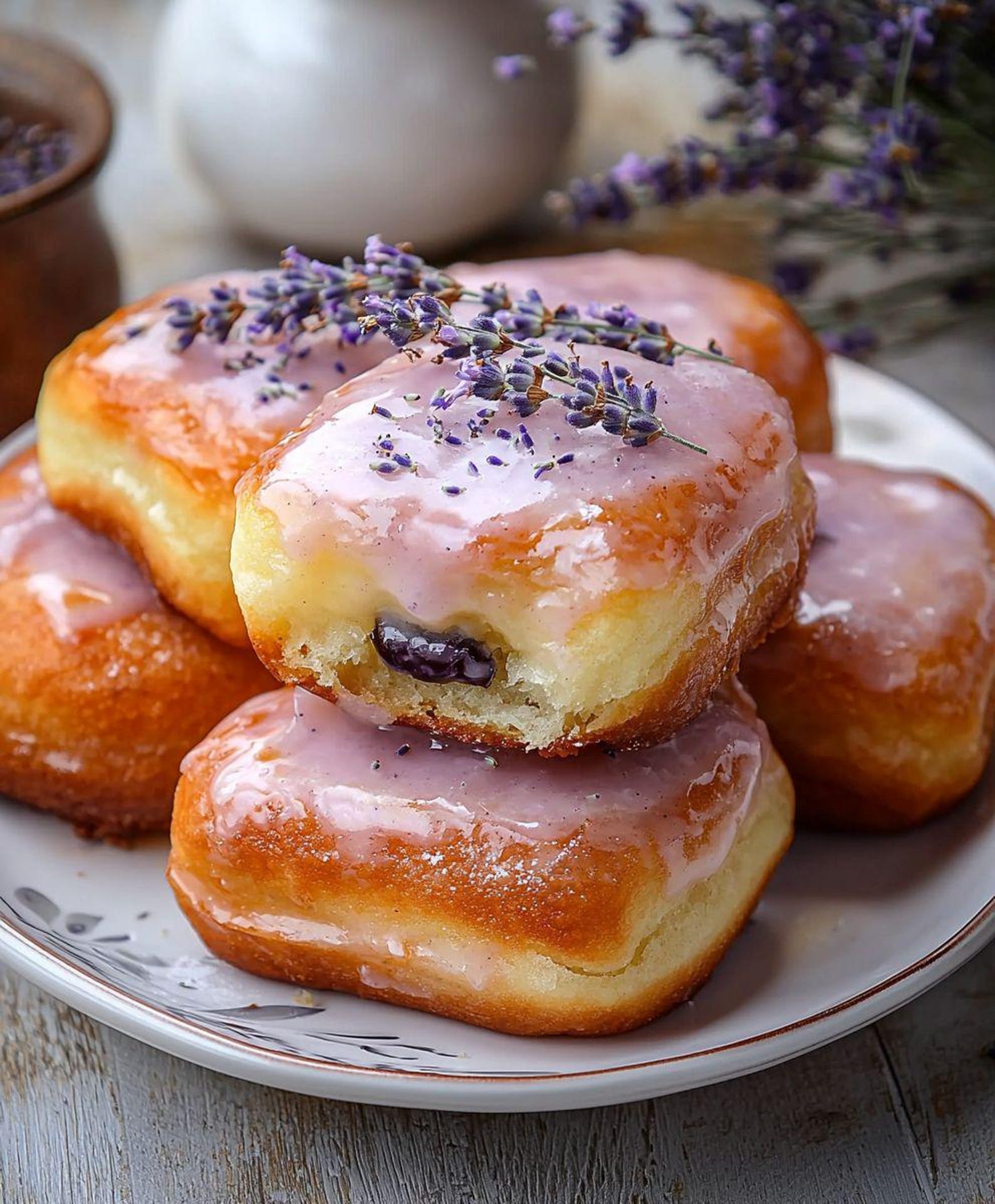Beignets Printable Lavender Vanilla Bean Beignets Recipe: Elegant French Donuts (printable ...