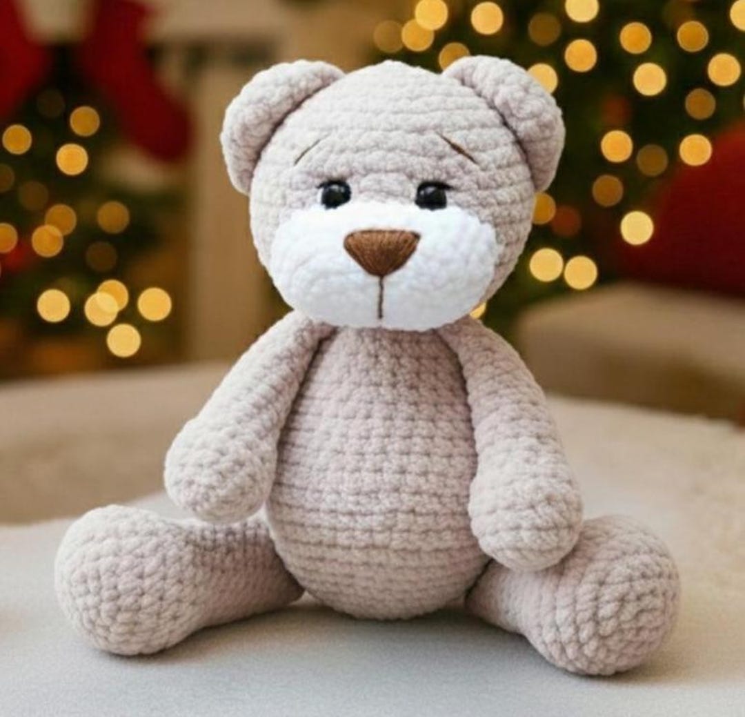 Teddy Bear Amigurumi Crochet Pattern, Large Plush Toy (PDF) - Etsy