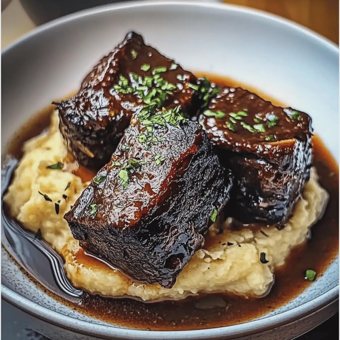 Braised Short Ribs Recipe | Garlic Mashed Potatoes (digital Download ...