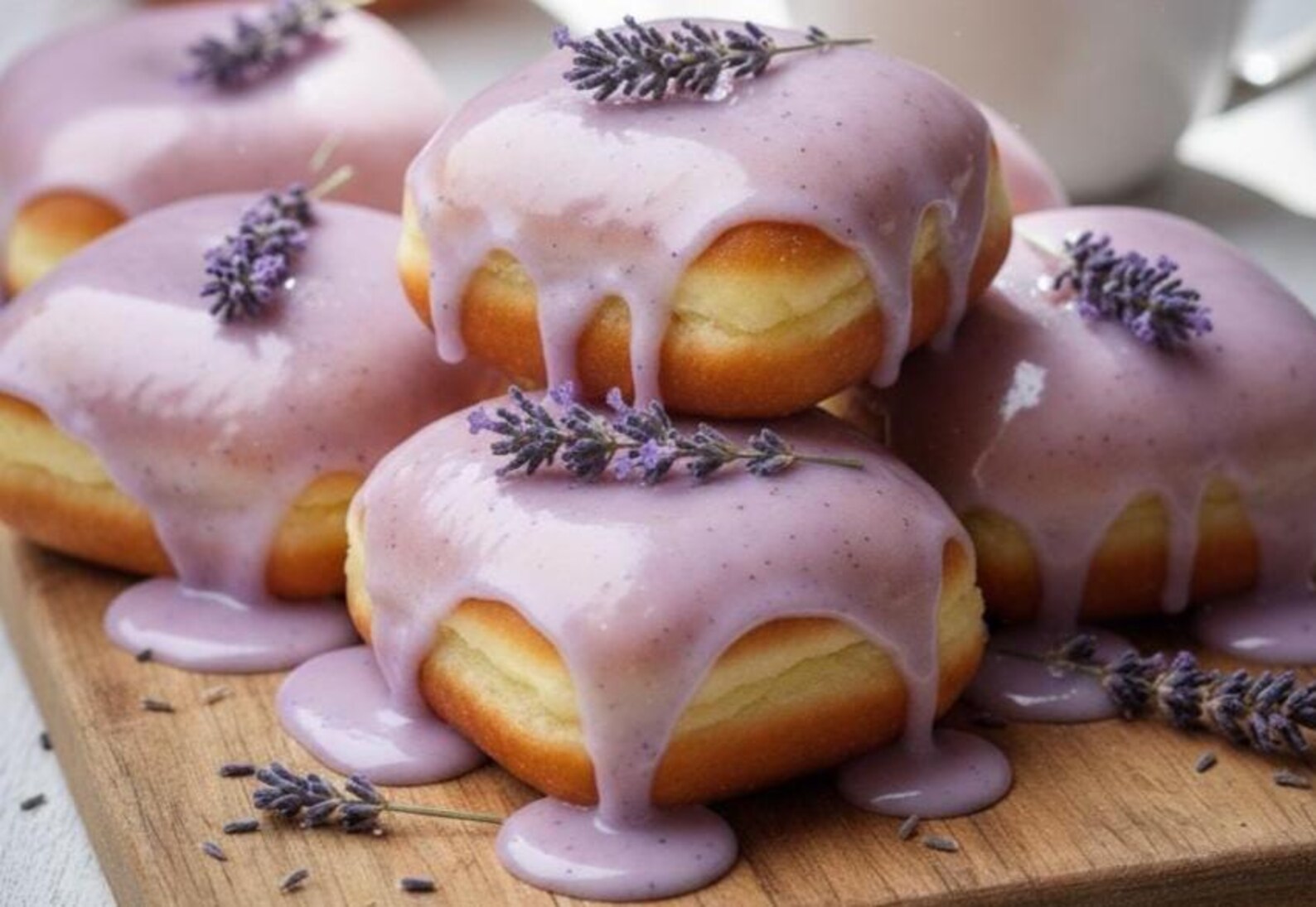 Beignets Printable Lavender Vanilla Bean Beignets Recipe: Elegant French Donuts (printable ...