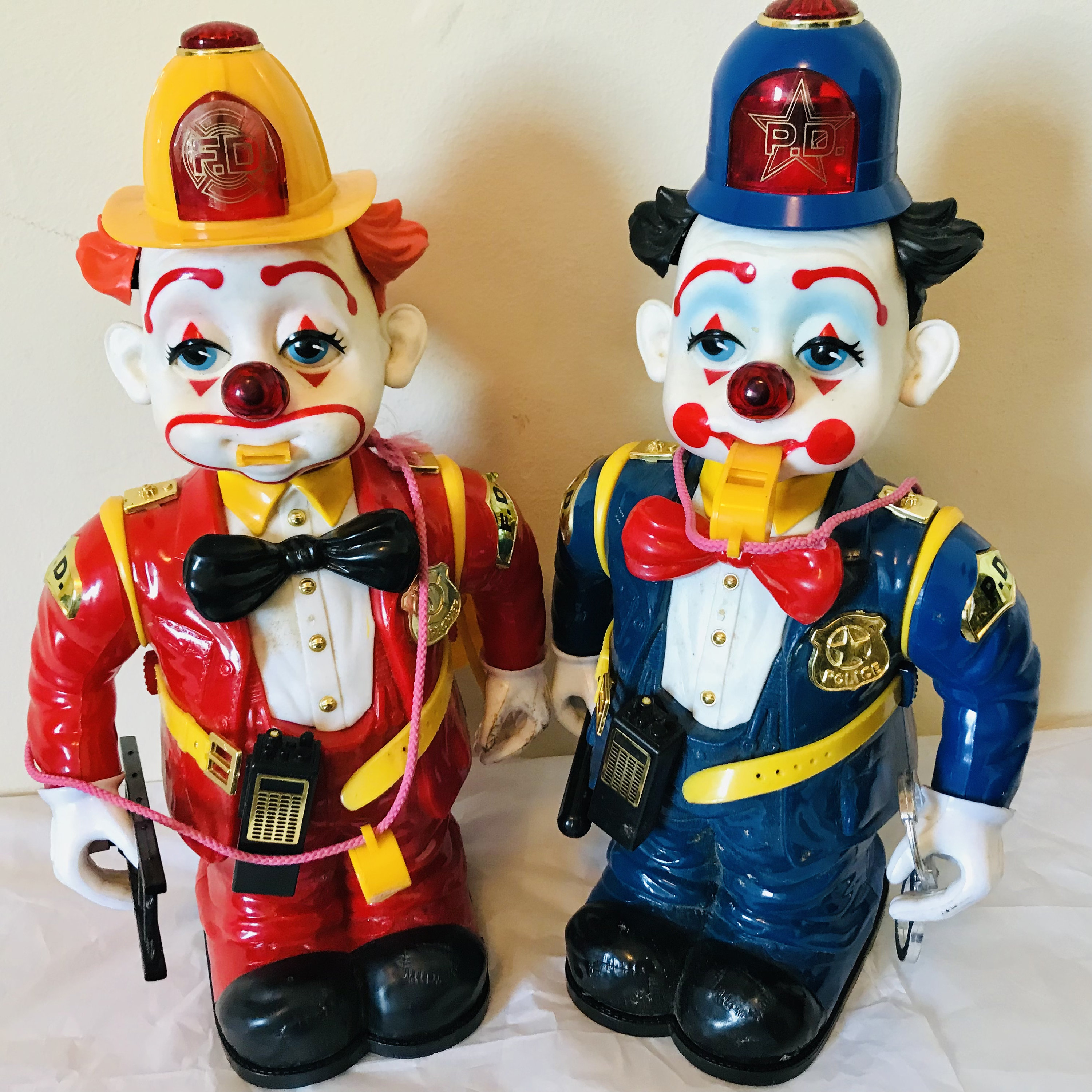 Jouet Clown Batteur En Fer à Remonter – Vintage Et Rétro, Décoration De Bureau Ou De Maison, Collection Unique En étain