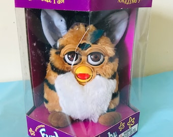 Vintage Tiger Striped Furby