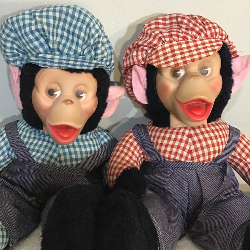 Vintage Gund Monkey Dolls Etsy