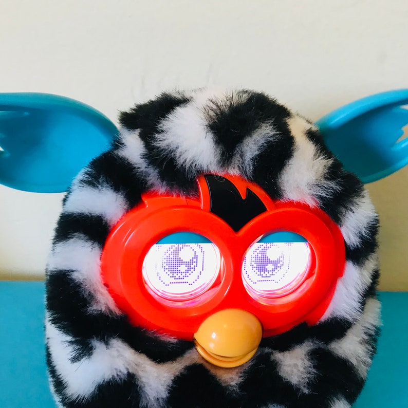 Vintage Black and White Furby Etsy