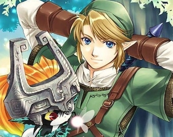 5D DIY Diamond Painting Kit Full Drill, The Legend of Zelda Mosaic Diamond Kit, Full Drill Square Round
