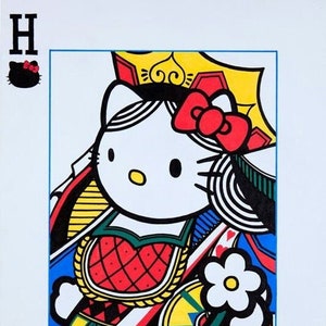 Kit de pintura de diamante DIY 5D Broca completa, Kit de diamante de mosaico de cartão Hello Kitty, Broca completa quadrada redonda