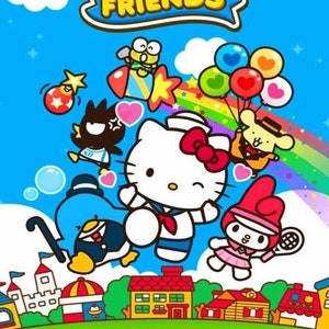 5D DIY Diamond Painting Kit Full Drill, Hello Kitty Cartoon Mosaic Diamond Kit, Full Drill Square Round