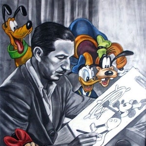 5D Diamond Painting Mickey and Donald Valentines Kit - Bonanza Marketplace