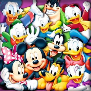 5D DIY Diamant Malerei Kit Vollbohrer, Cartoon Disney Mickey Donald Duck Mosaik Diamant Malerei, Vollbohrer Quadrat Rund