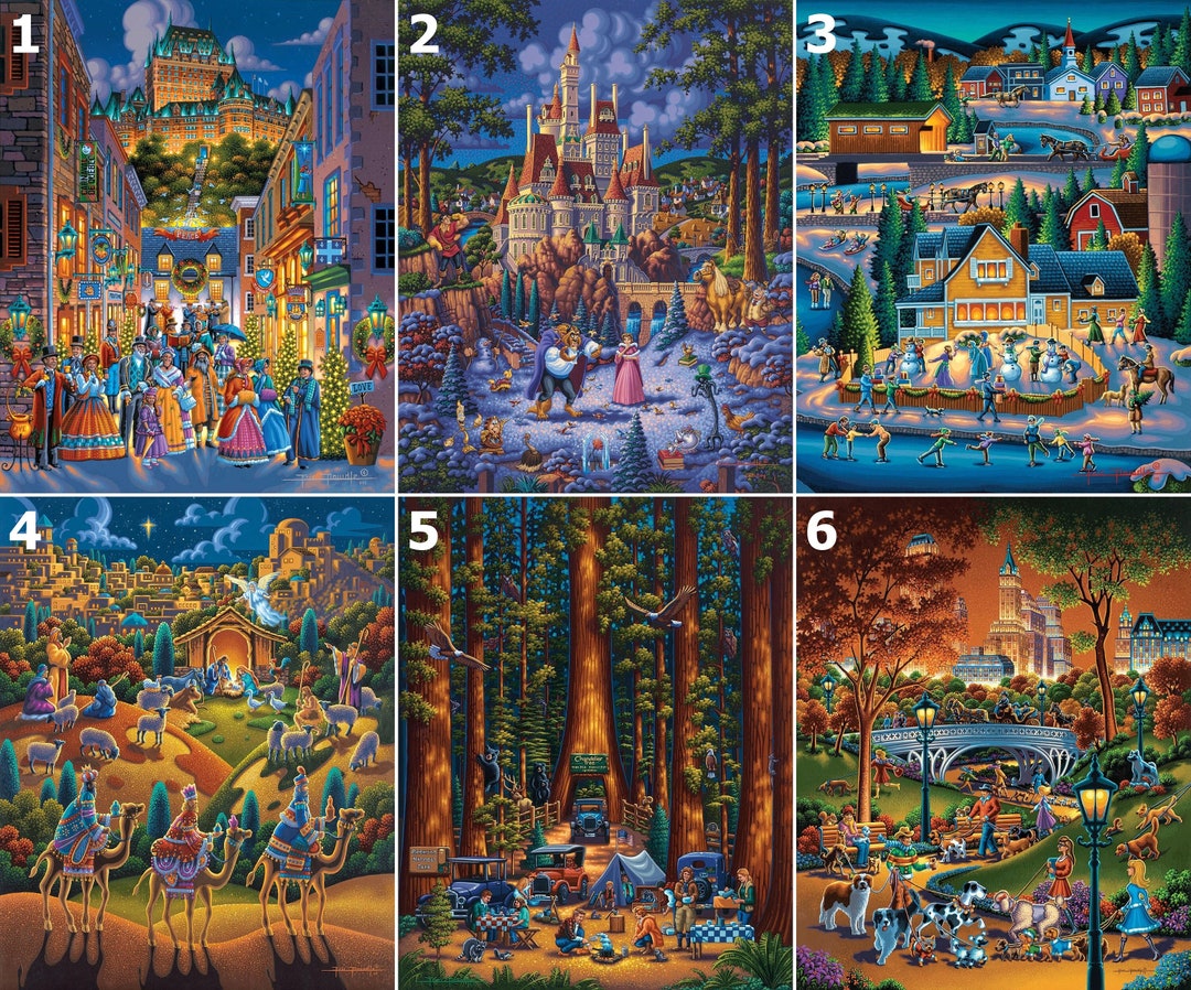 5D DIY Diamond Painting Kit Full Drill, Landscape Winter Camping Castle ...