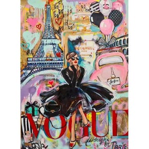 Abstract Woman Paint By Number Kit, DIY Painting Kit, Painting On Canvas, Color By Number, Oil Painting Scenery Painting