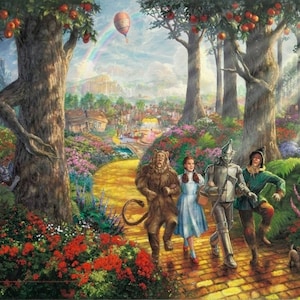 5D DIY Diamond Painting Kit Full Drill, Follow the Yellow Brick Road Mosaic Diamond Kit, Full Drill Square Round