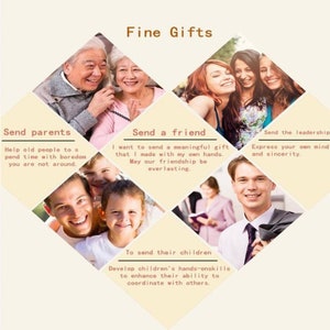 May include: A collage of images showing different reasons to give gifts. The text reads "Fine Gifts" and includes phrases like "Send parents", "Send a friend", "Send the leadership", and "To send their children".