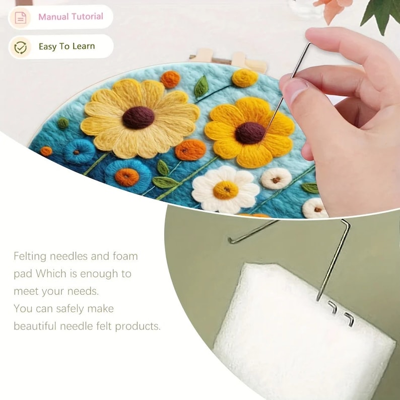 Bird Blossom DIY Needle Felting Craft Kit New Year Gift With 8 Inch ...