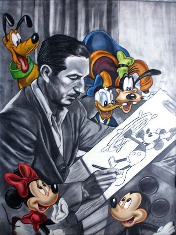 5D DIY Diamond Painting Kit Full Drill, Walt Disney Mickey Minnie