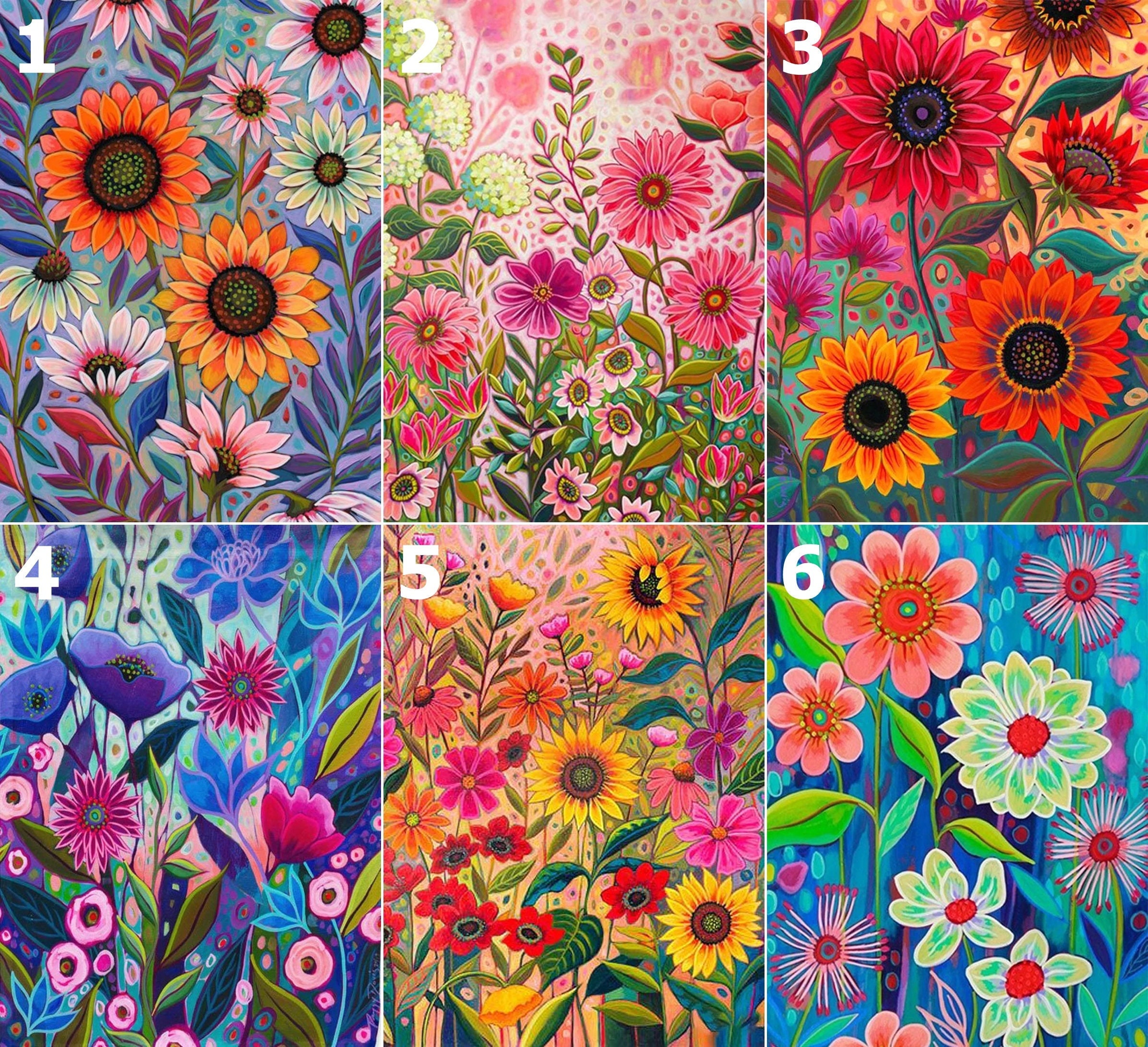 5D DIY Full Drill Square Round Diamond Painting Kit Fantasy,sunflower  Diamond Embroidery Wall Painting Home Decor 