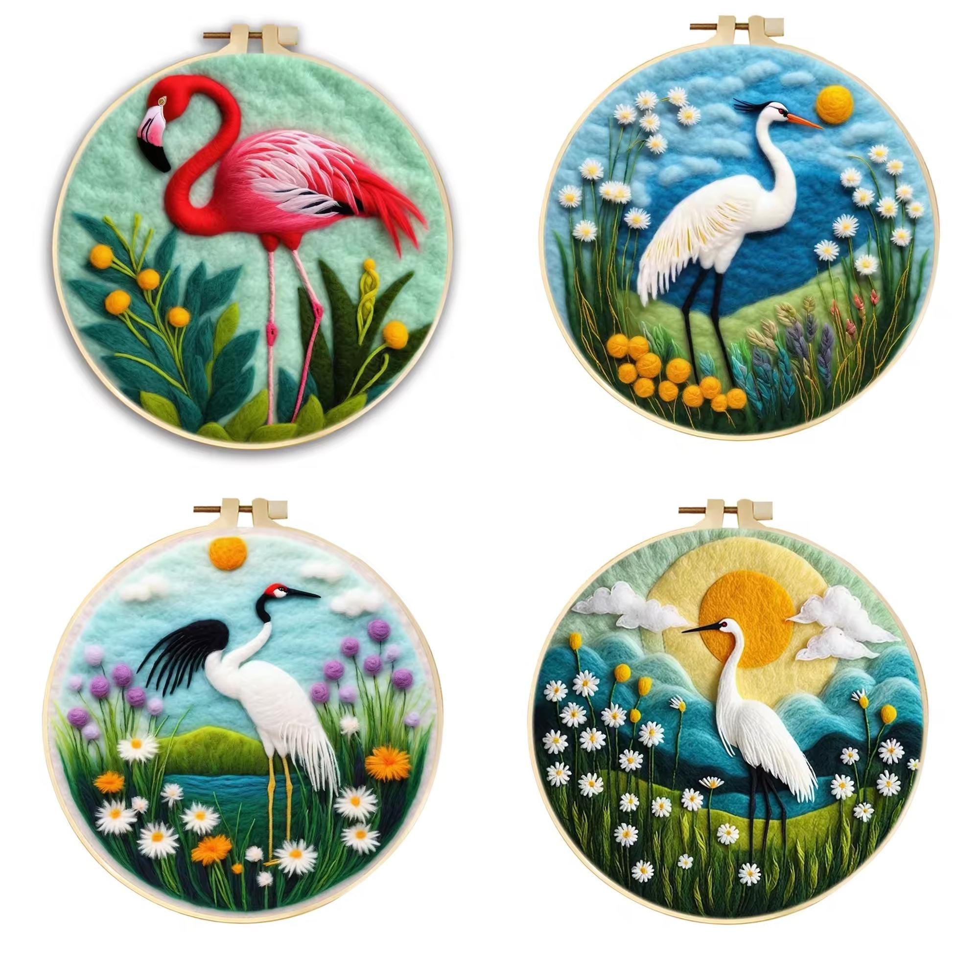 Vervaco knutselpakket met vilt flamingo pn-0186176 voor