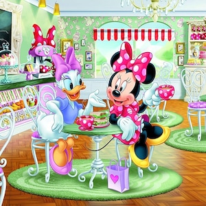 5D DIY Diamant Malerei Kit voller Bohrer, Minnie Maus Daisy Duck Mosaik Diamant Malerei Kit, voller Bohrer quadratisch rund
