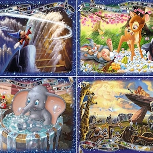 5D DIY Diamond Painting Kit Full Drill, Cartoon Disney Mosaic Diamond Kit, Full Drill Square Round