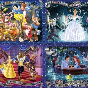 5D DIY Diamond Painting Kit Full Drill, Disney Cartoon Mosaic Diamond Kit, Full Drill Square Round