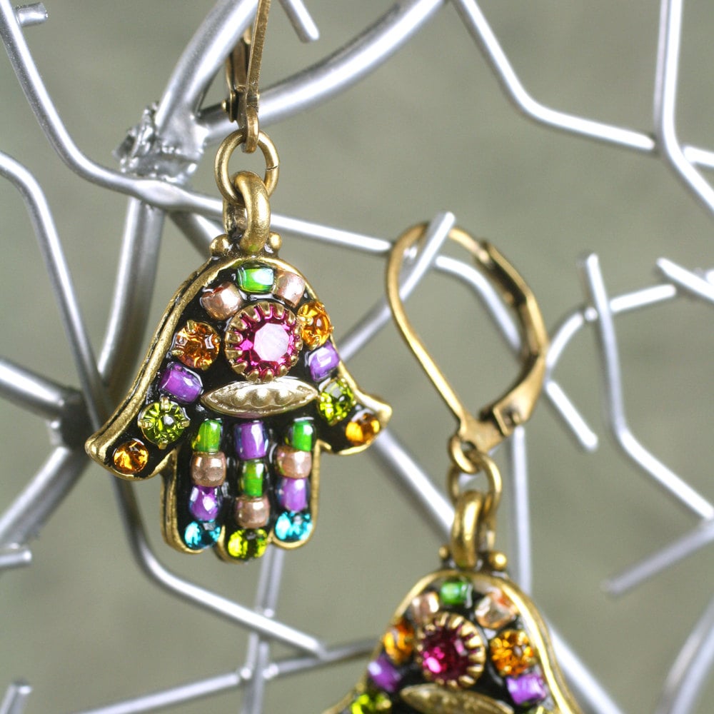 Michal Negrin Hamsa Necklace - Etsy