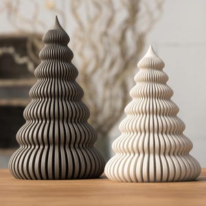 Árboles de Navidad decorativos modernos: decoraciones navideñas modernas | Decoraciones navideñas | Decoraciones invernales impresas en 3D